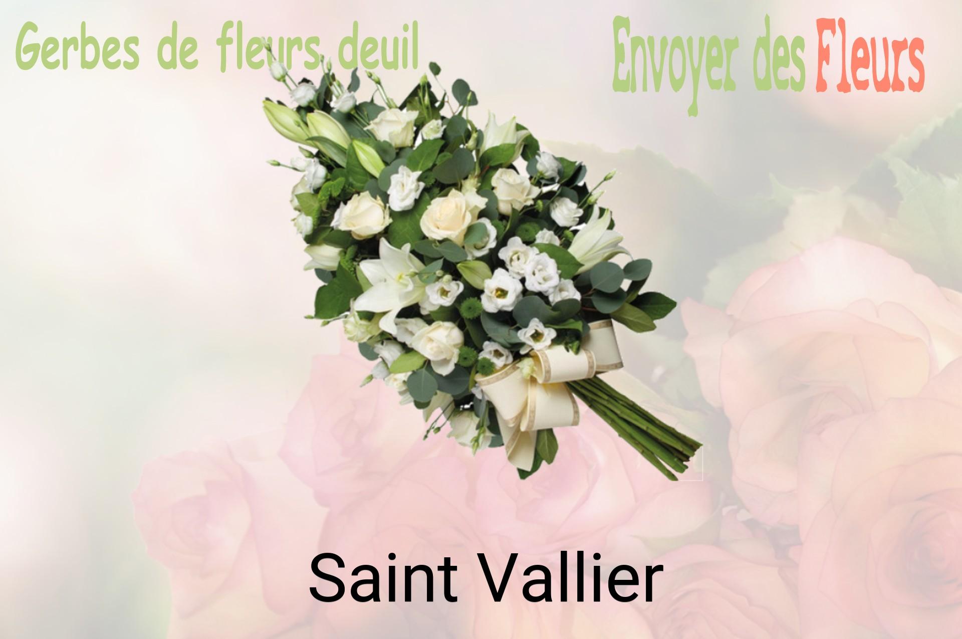 Gerbe de fleurs de deuil livrée à Saint-Vallier